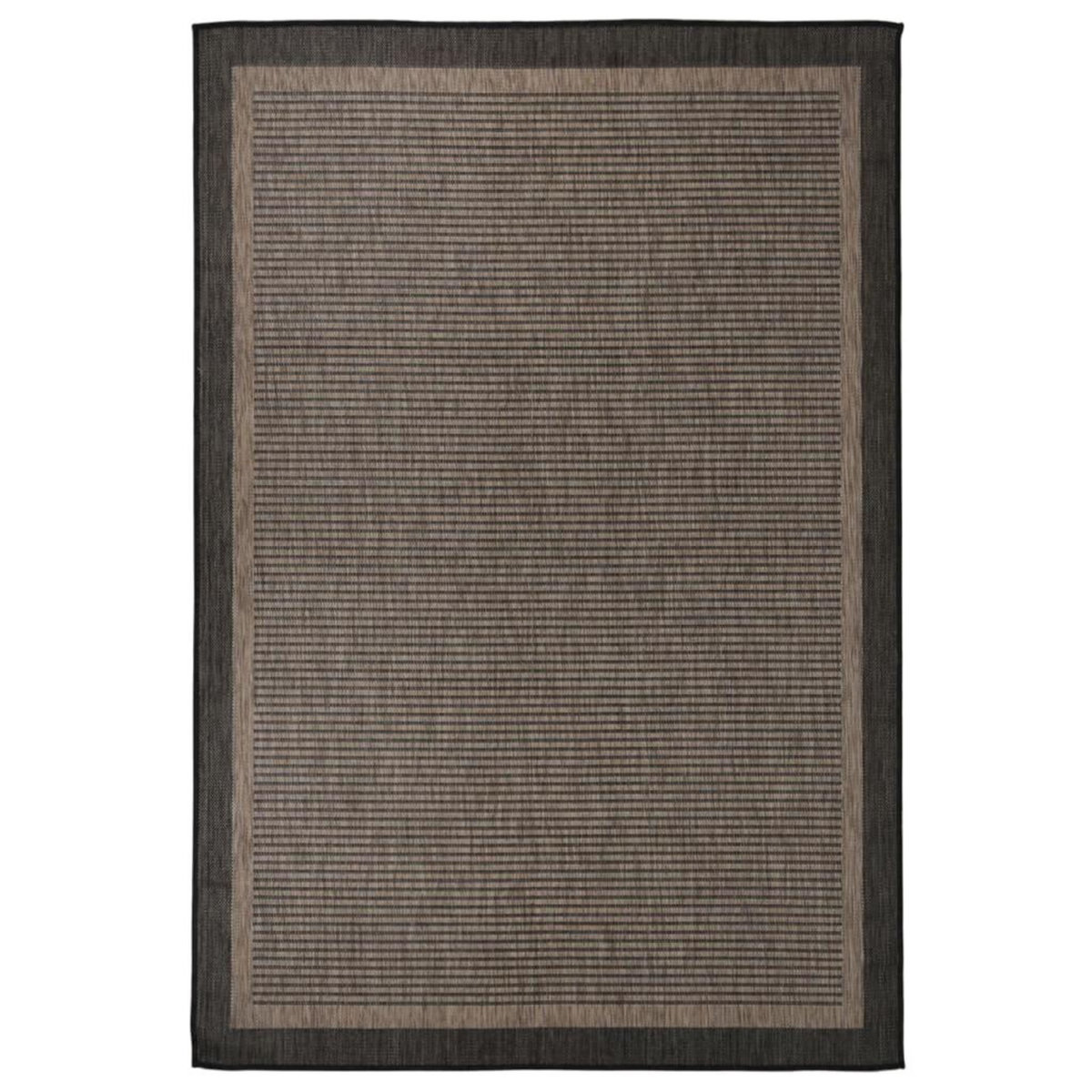 VIDAXL Tapis a tissage plat d'exterieur 160x230 cm Marron fonce