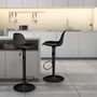 Voir la diapositive 2 : The Home Deco Factory Lot de 2 tabourets de bar noir