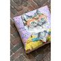 Voir la diapositive 5 : Paris Prix Coussin Déco Chat  Popart  50x50cm Multicolore