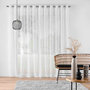 Voir la diapositive 4 : Paris Prix Rideau Voilage à Œillets  Carlin  400x240cm Naturel