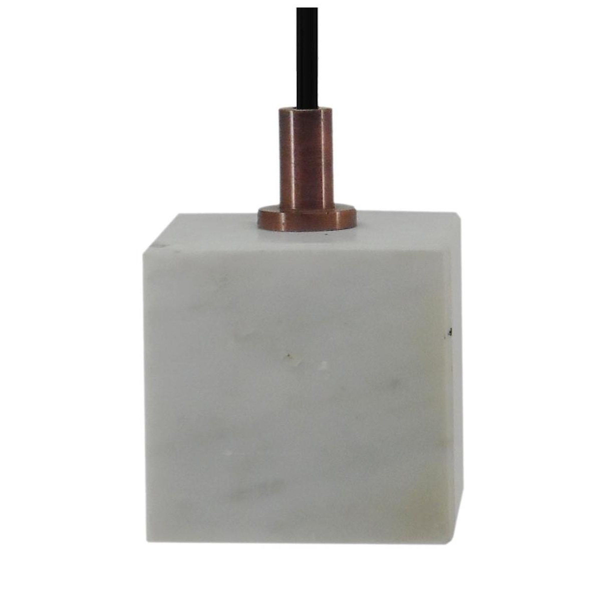 Voir la diapositive 2 : Paris Prix Lampe Suspension en Marbre  Sigma III  11cm Blanc