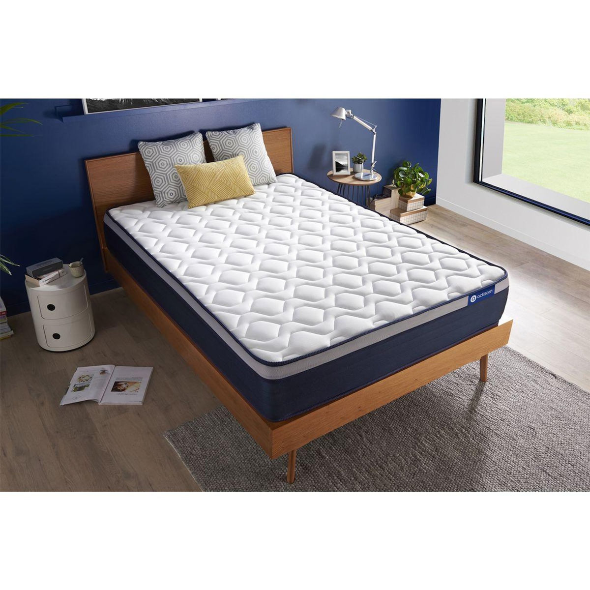 ACTISOM ACTISOM matelas Ressorts ensachés+Mémoire de forme ACTIFLEX MAX 90x190 cm Maxi épaisseur 7zones de confort