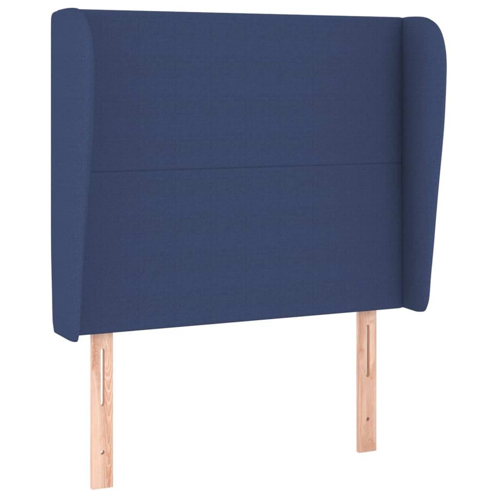 Voir la diapositive 2 : VIDAXL Tete de lit avec oreilles Bleu 103x23x118/128 cm Tissu