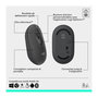 Voir la diapositive 6 : Logitech Souris sans fil POP Mouse Graphite