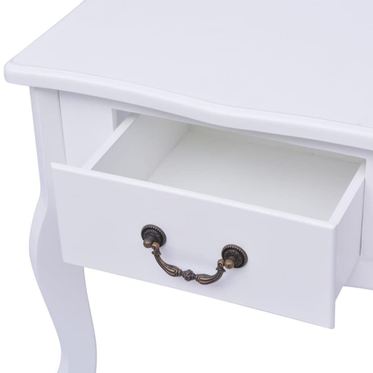 VIDAXL Table de chevet 2 pcs MDF Blanc