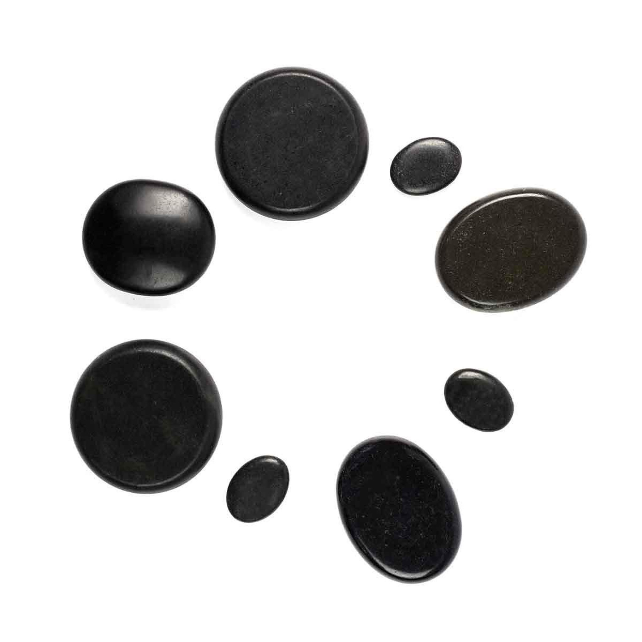 Voir la diapositive 5 : SENSLY Mallette pour massage  8 pierres chaudes  21cm noir