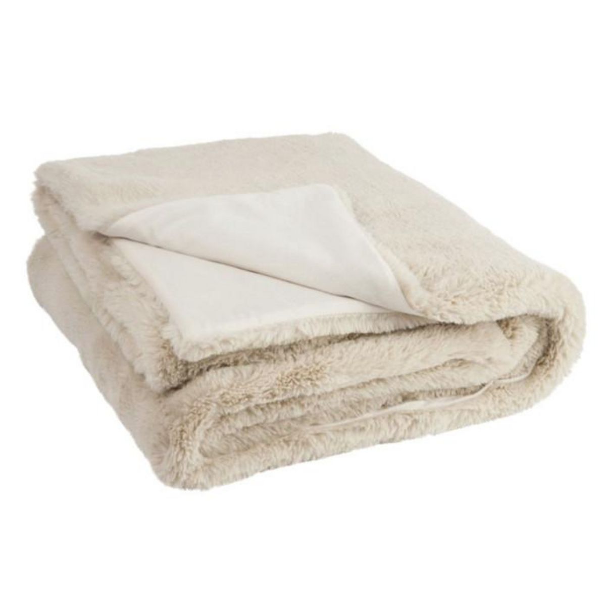 Paris Prix Plaid Imitation Fourrure  Cutie  130x180cm Gris Clair