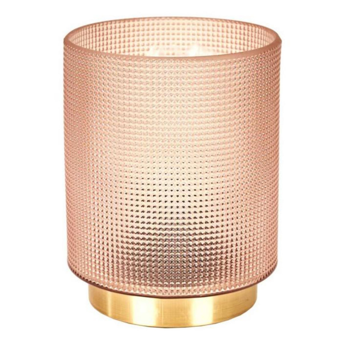 Paris Prix Lampe à Poser Design Embossé  Lounge  15cm Rose