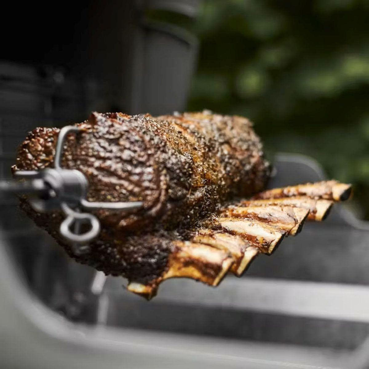 Weber Tourne broche barbecue Spirit et barbecue pellet 3400261