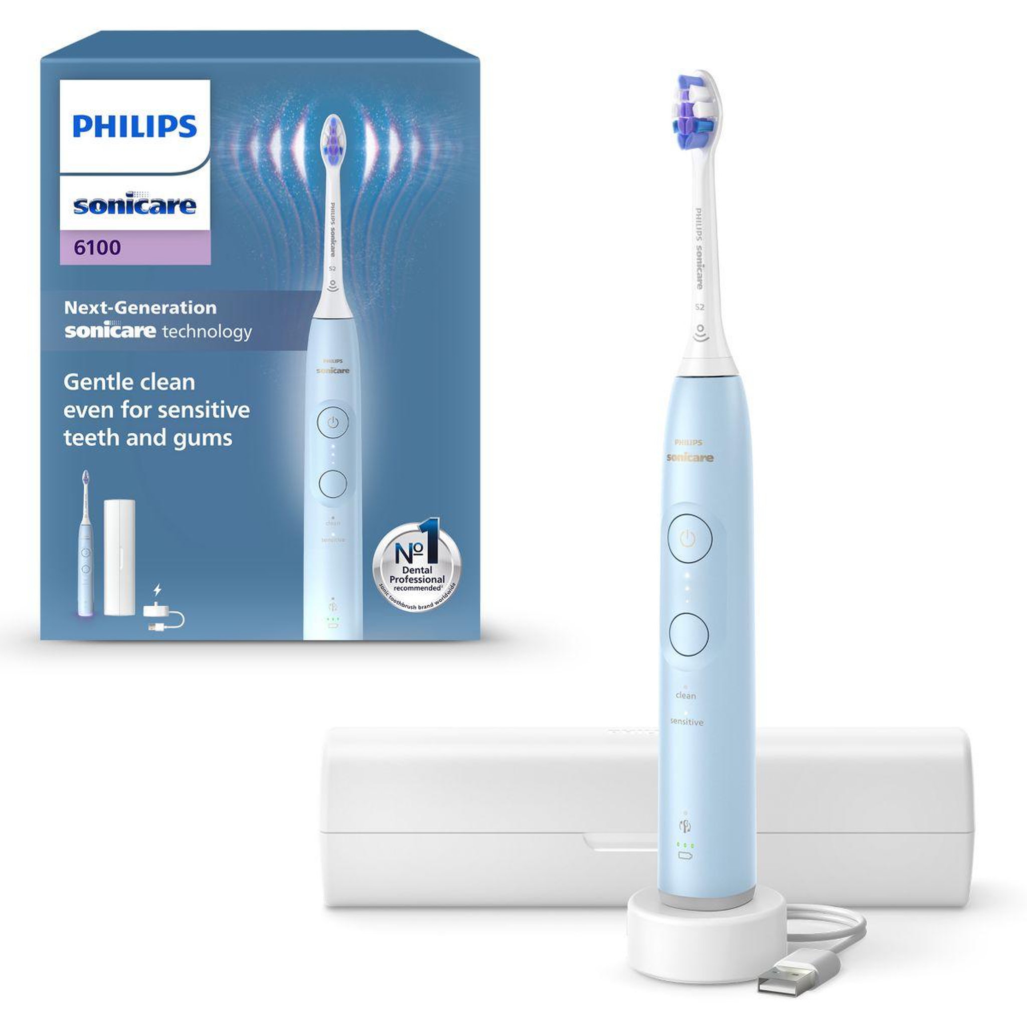 Philips Brosse à dents électrique Sonicare 6100 series HX7406/02