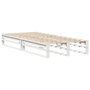 Voir la diapositive 3 : VIDAXL Cadre de lit sans matelas blanc 90x200 cm bois de pin massif