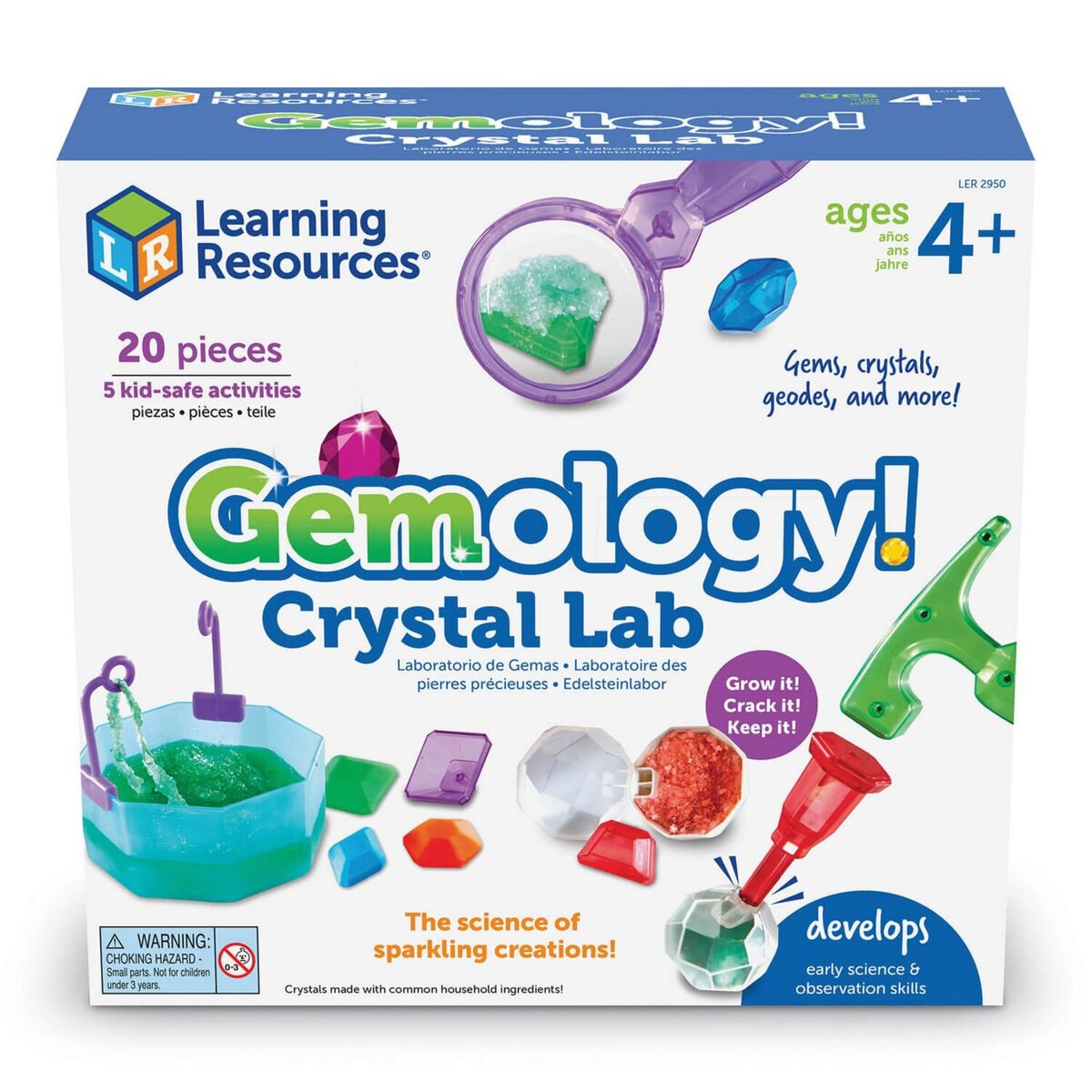 Kit scientifique : Gemology! Laboratoire de cristal pas cher 