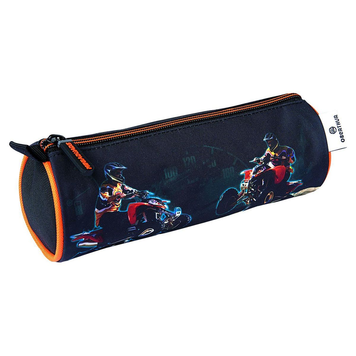 Trousse ronde 1 compartiment noir MEGAQUADS