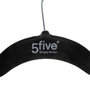 Voir la diapositive 3 : FIVE Lot de 2 Cintres Feutrine  4 Pantalons  45cm Noir