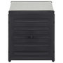 Voir la diapositive 3 : VIDAXL Armoire a dechets de jardin Gris 85x34x40 cm