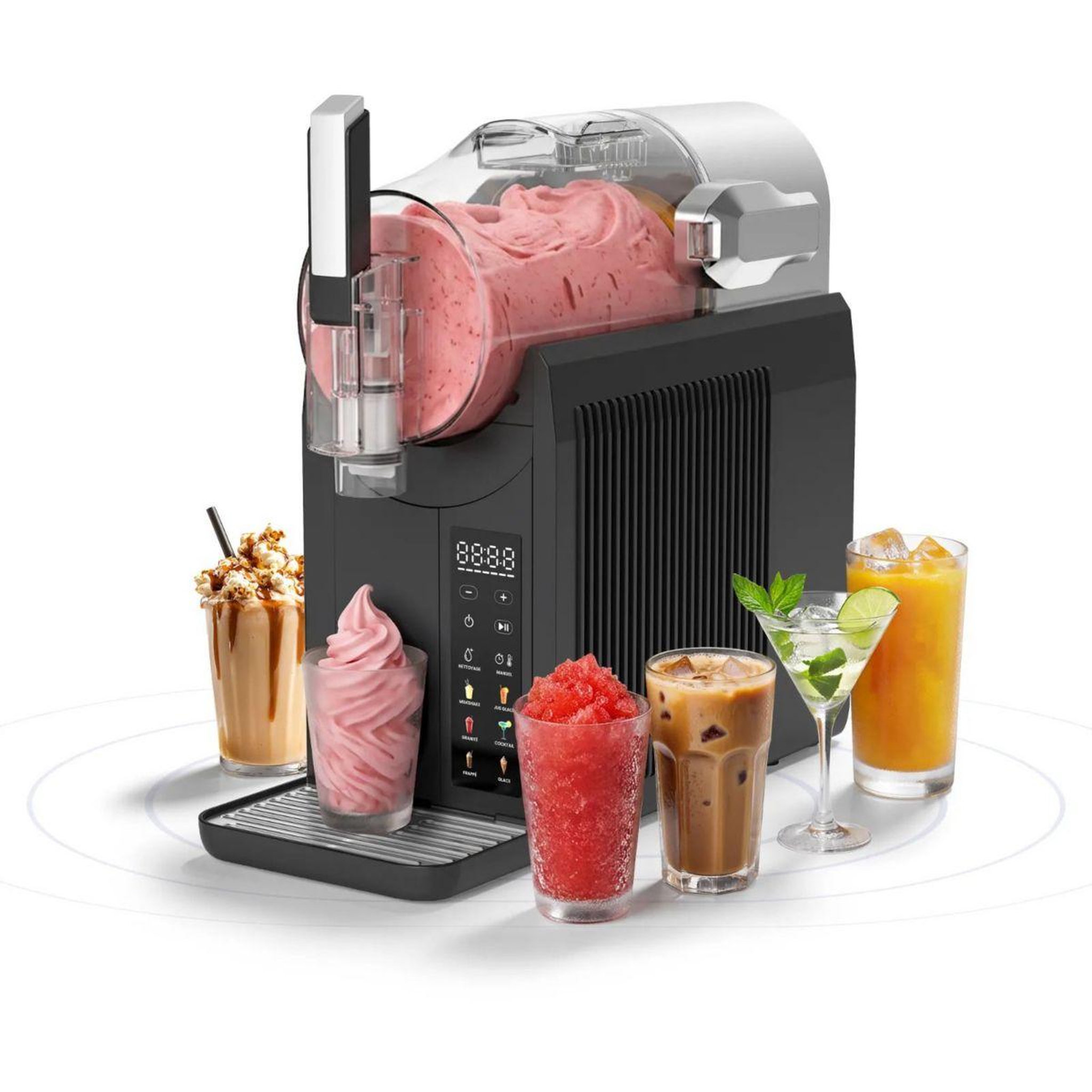ESSENTIEL B Machine à granita emgg1 glaces à l'italienne, granités, milkshakes, cafés frappés, jus glacés, cocktails, 2l