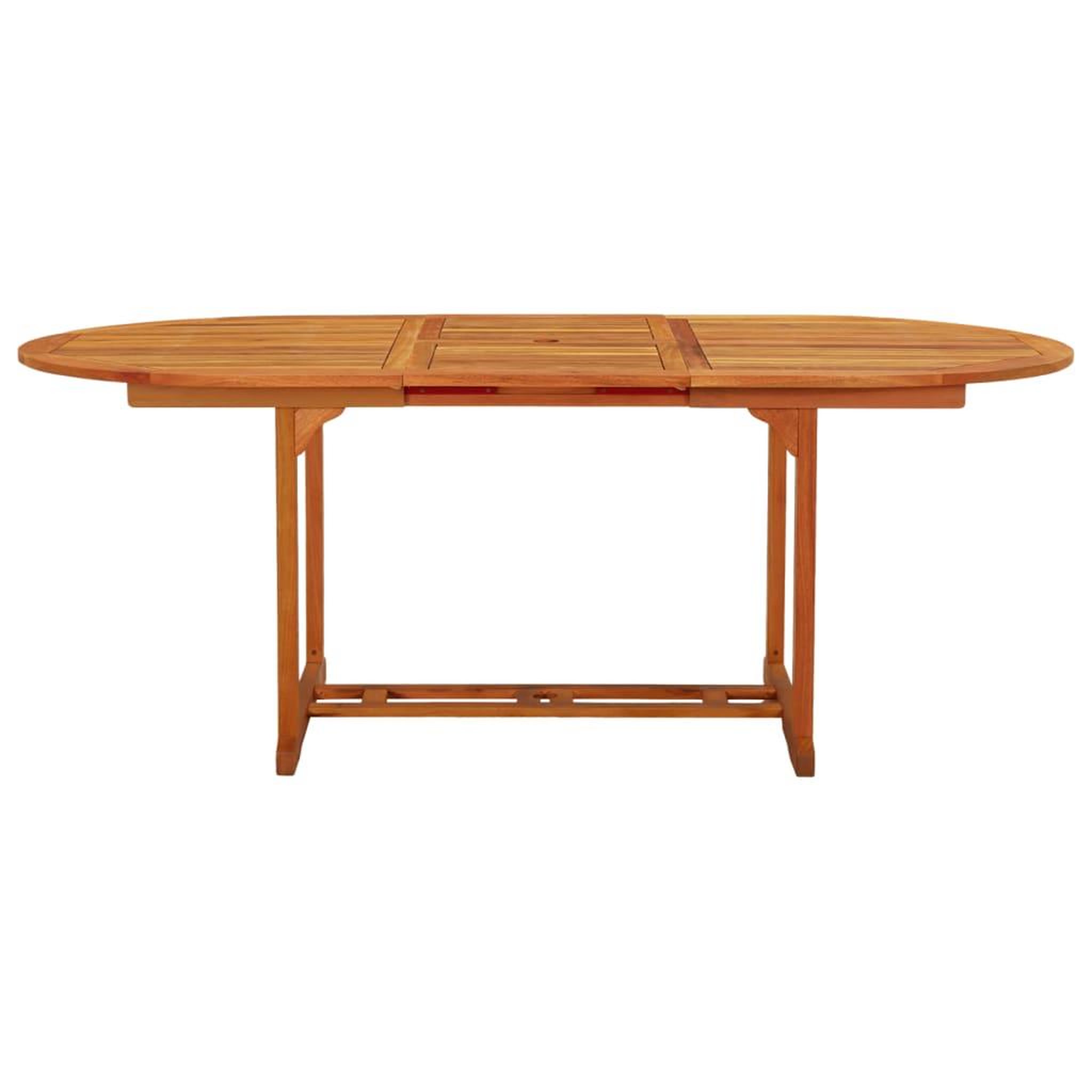 Voir la diapositive 2 : VIDAXL Table de jardin 200x100x75 cm bois d'eucalyptus solide
