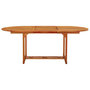 Voir la diapositive 2 : VIDAXL Table de jardin 200x100x75 cm Bois d'eucalyptus solide