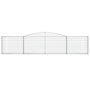 Voir la diapositive 4 : VIDAXL Paniers a gabions arques 25 pcs 400x30x80/100 cm Fer galvanise