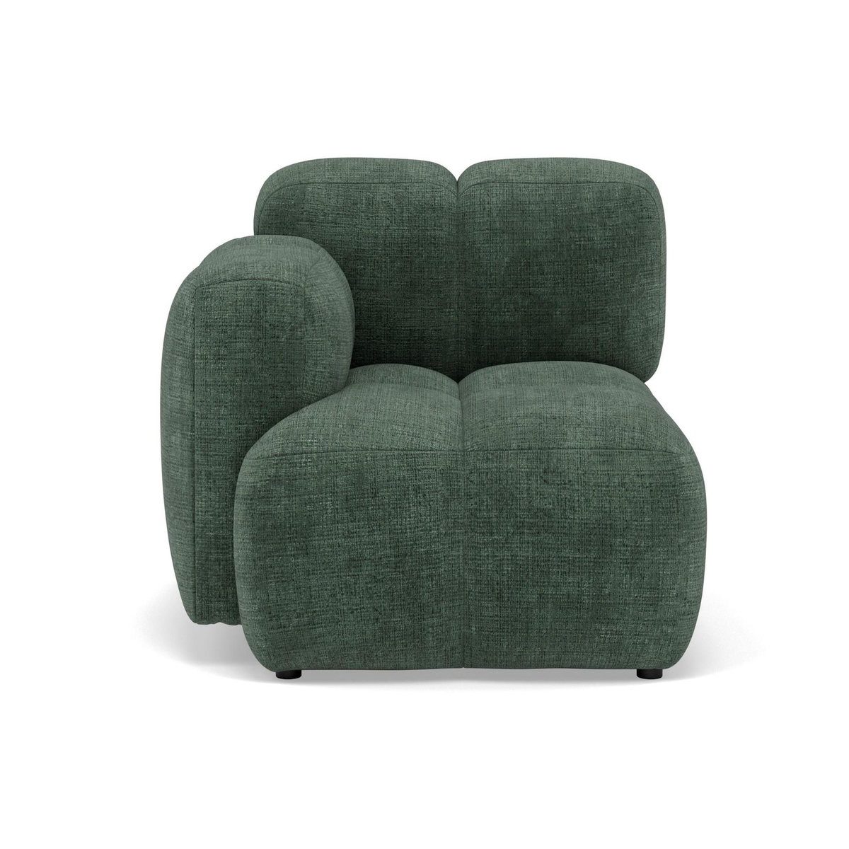 LISA DESIGN Grace - module d'assise gauche en velours texturé