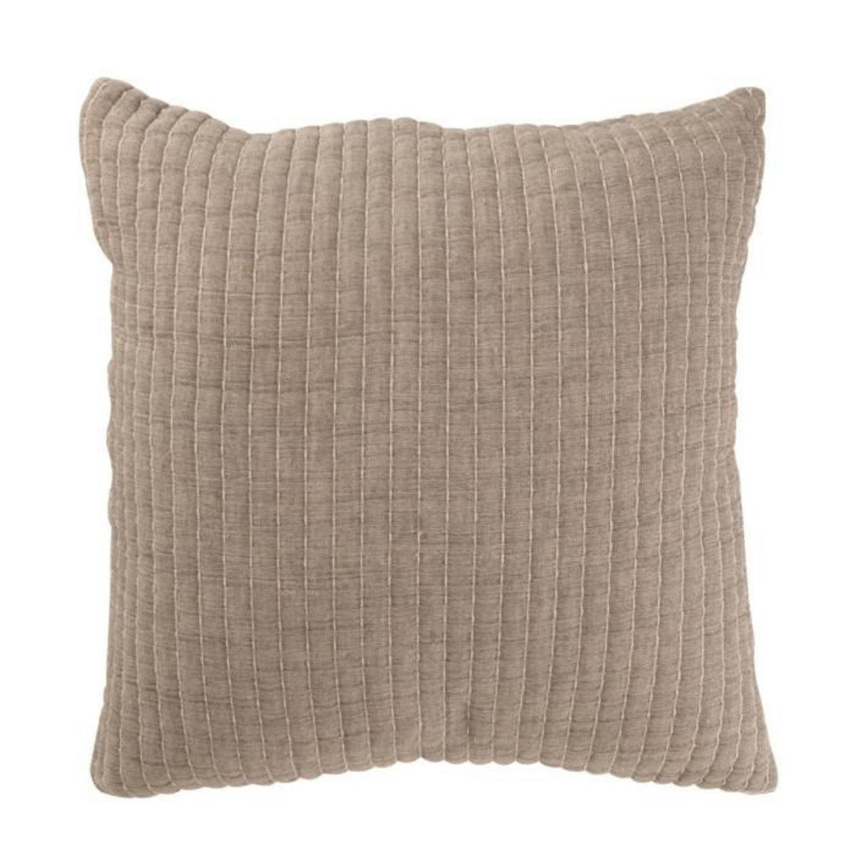 Paris Prix Coussin Déco Lignes  Teddy  45x45cm Gris