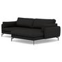 Voir la diapositive 2 : LISA DESIGN Carlos - canapé d'angle droit 4 places ultra moelleux en tissu texturé