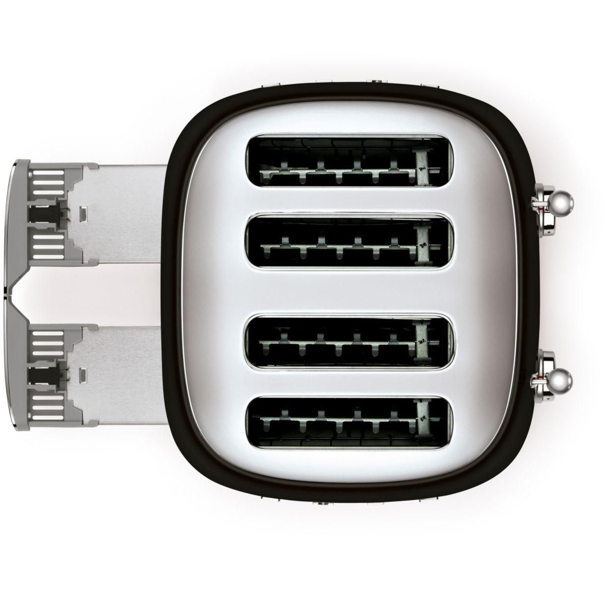 SMEG Grille-pain TSF03BLEU Noir