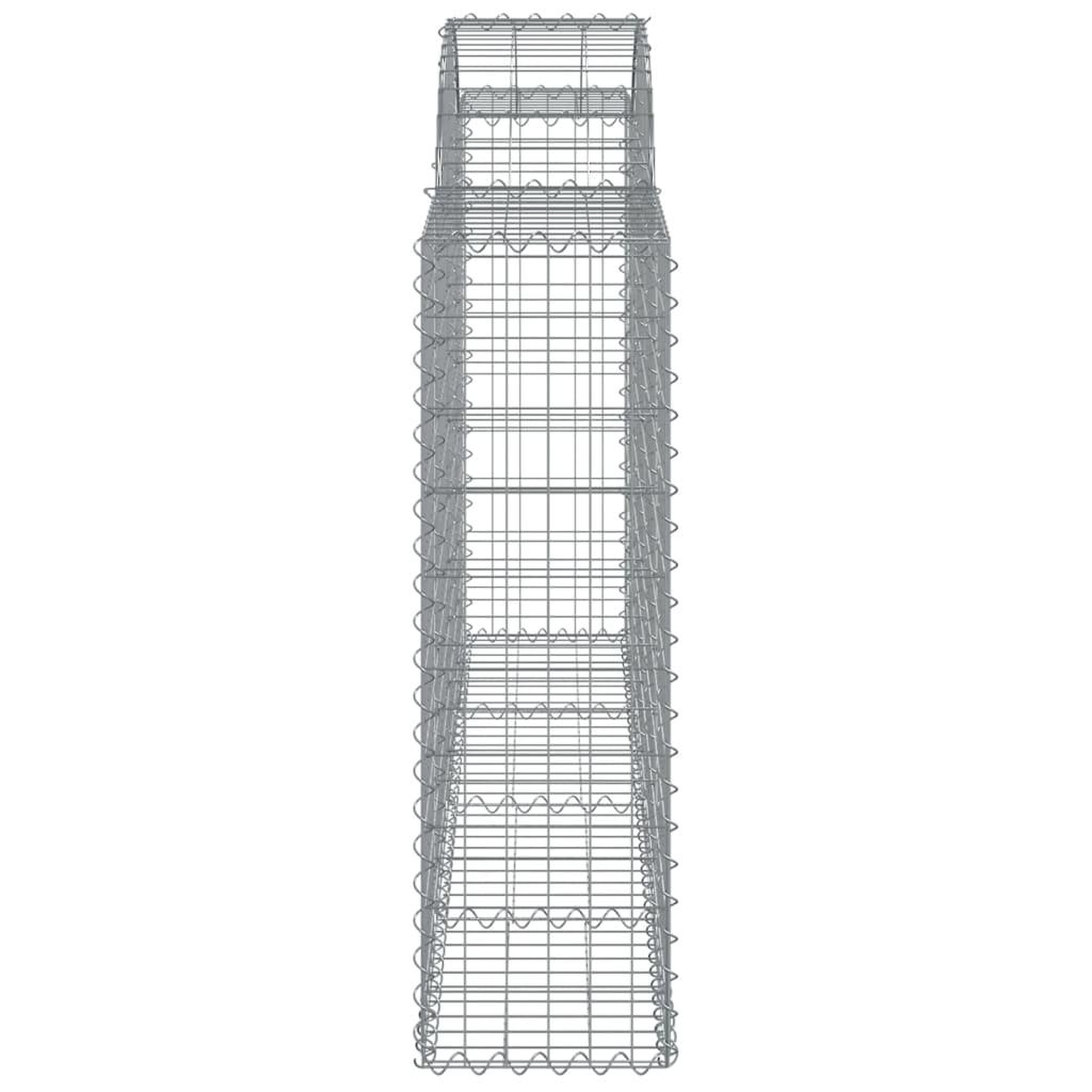 Voir la diapositive 5 : VIDAXL Paniers a gabions arques 5 pcs 200x30x100/120 cm Fer galvanise