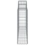 Voir la diapositive 5 : VIDAXL Paniers a gabions arques 5 pcs 200x30x100/120 cm Fer galvanise