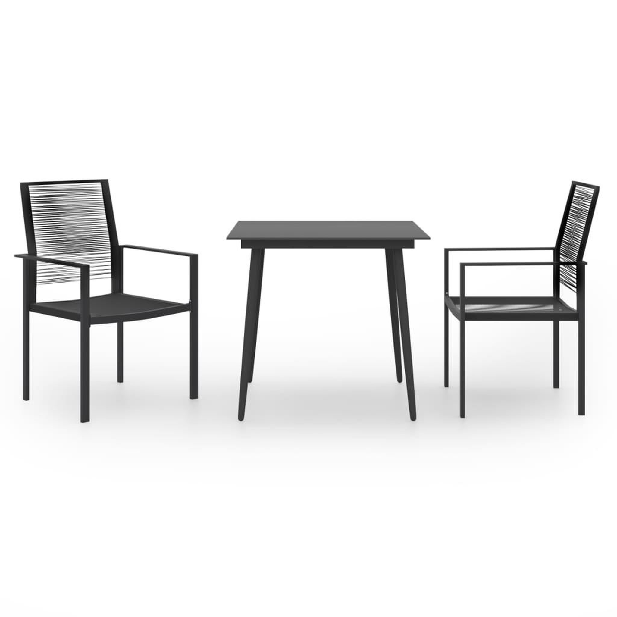 VIDAXL Ensemble a manger de jardin 3 pcs