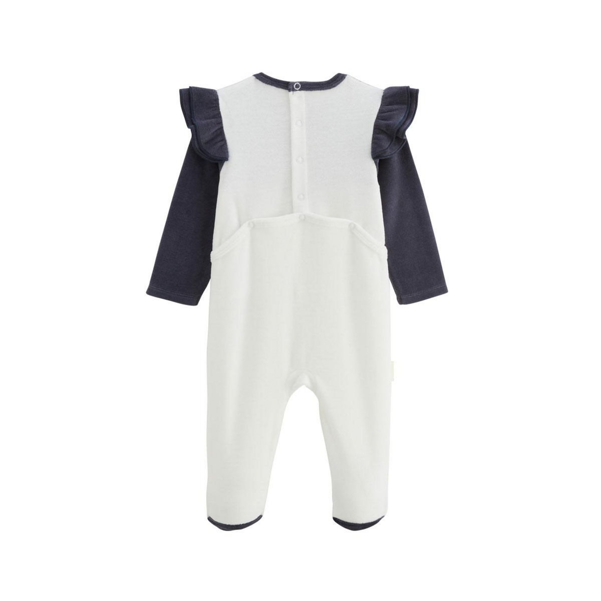 Petit Béguin Pyjama bébé en velours Holamuchacha