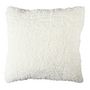 Voir la diapositive 2 : Paris Prix Coussin Sherpa Tressé  Crush  40x40cm Blanc