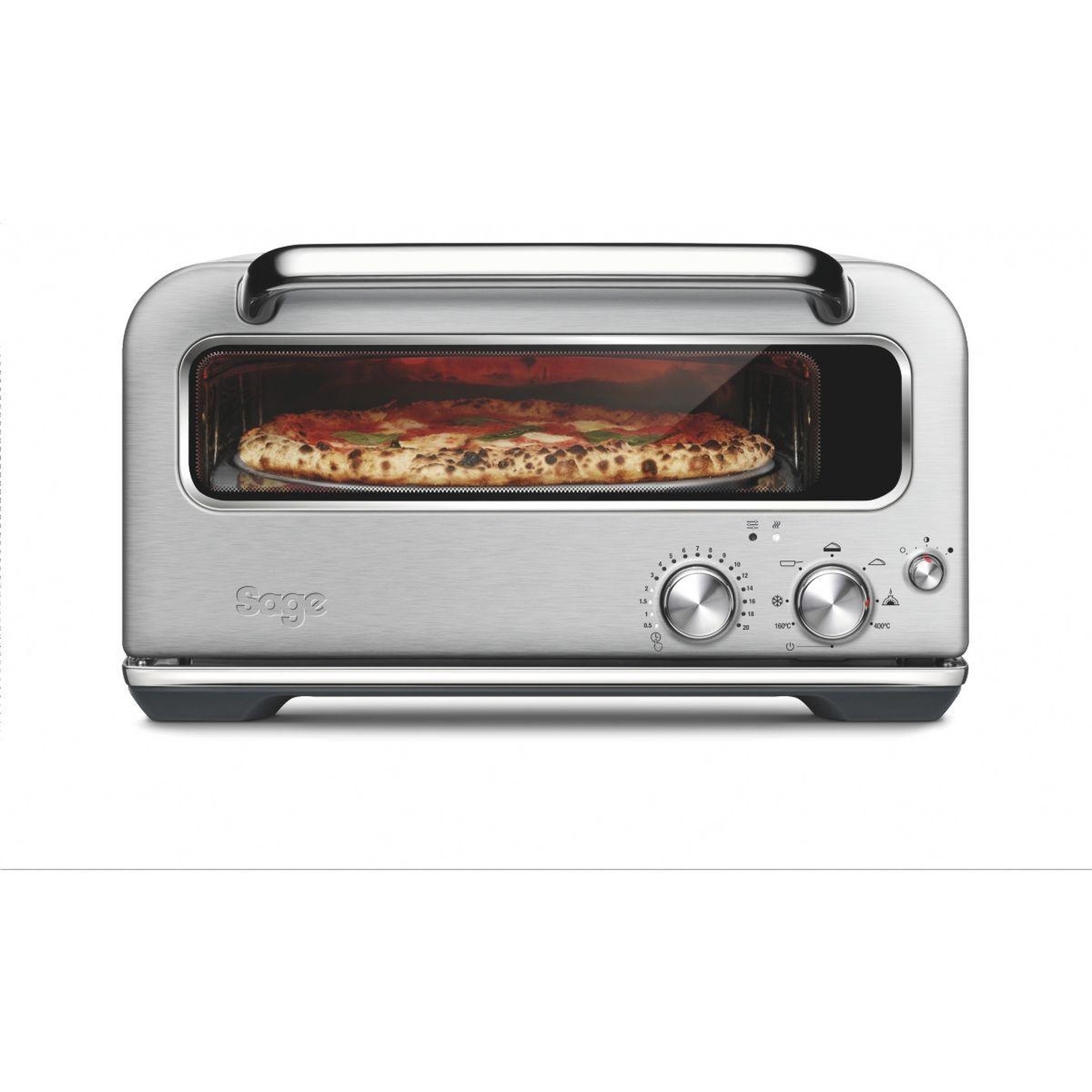 SAGE APPLIANCES Four à pizza électrique the smart oven pizzaiolo 1 pizza 30 cm, jusqu'à 400°c