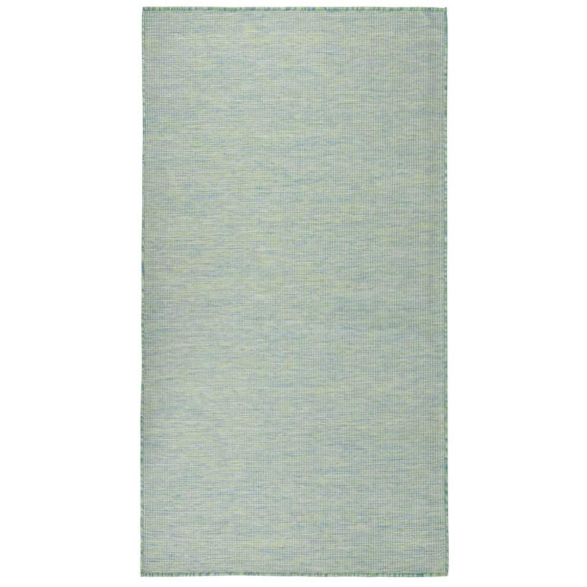 VIDAXL Tapis a tissage plat d'exterieur 80x150 cm Turquoise