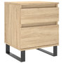 Voir la diapositive 5 : VIDAXL Tables de chevet 2 pcs chene sonoma 40x35x50 cm bois ingenierie