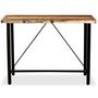 Voir la diapositive 2 : VIDAXL Table de bar Bois massif de recuperation 120x60x107 cm