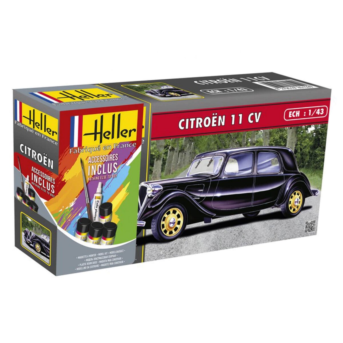 Heller Maquette voiture : Kit : Citroën 11 CV