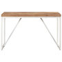 Voir la diapositive 2 : VIDAXL Table a manger 120x60x76 cm Bois massif d'acacia et de manguier