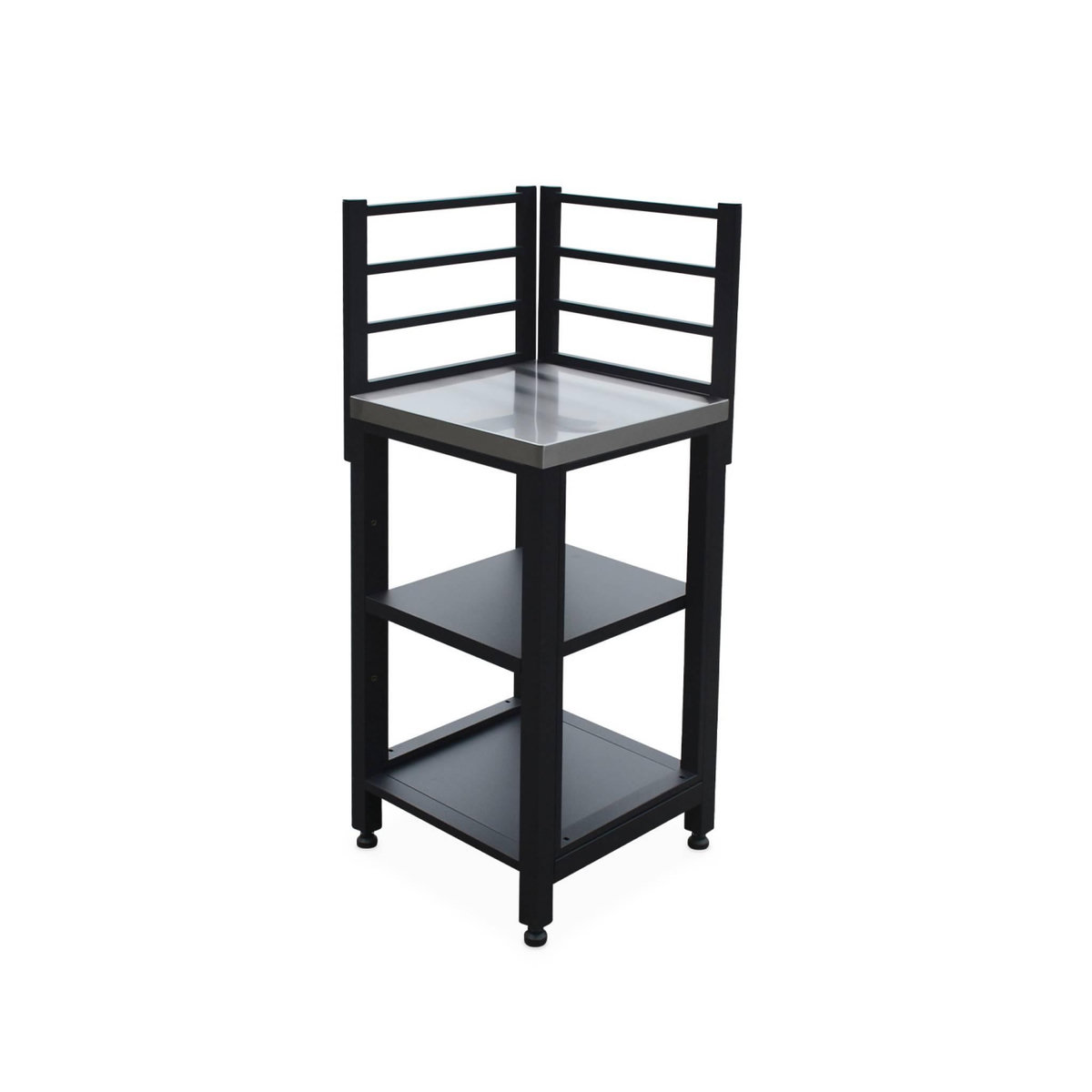 SWEEEK Cuisine extérieure en acier L48.5cm avec 2 étagères de rangement