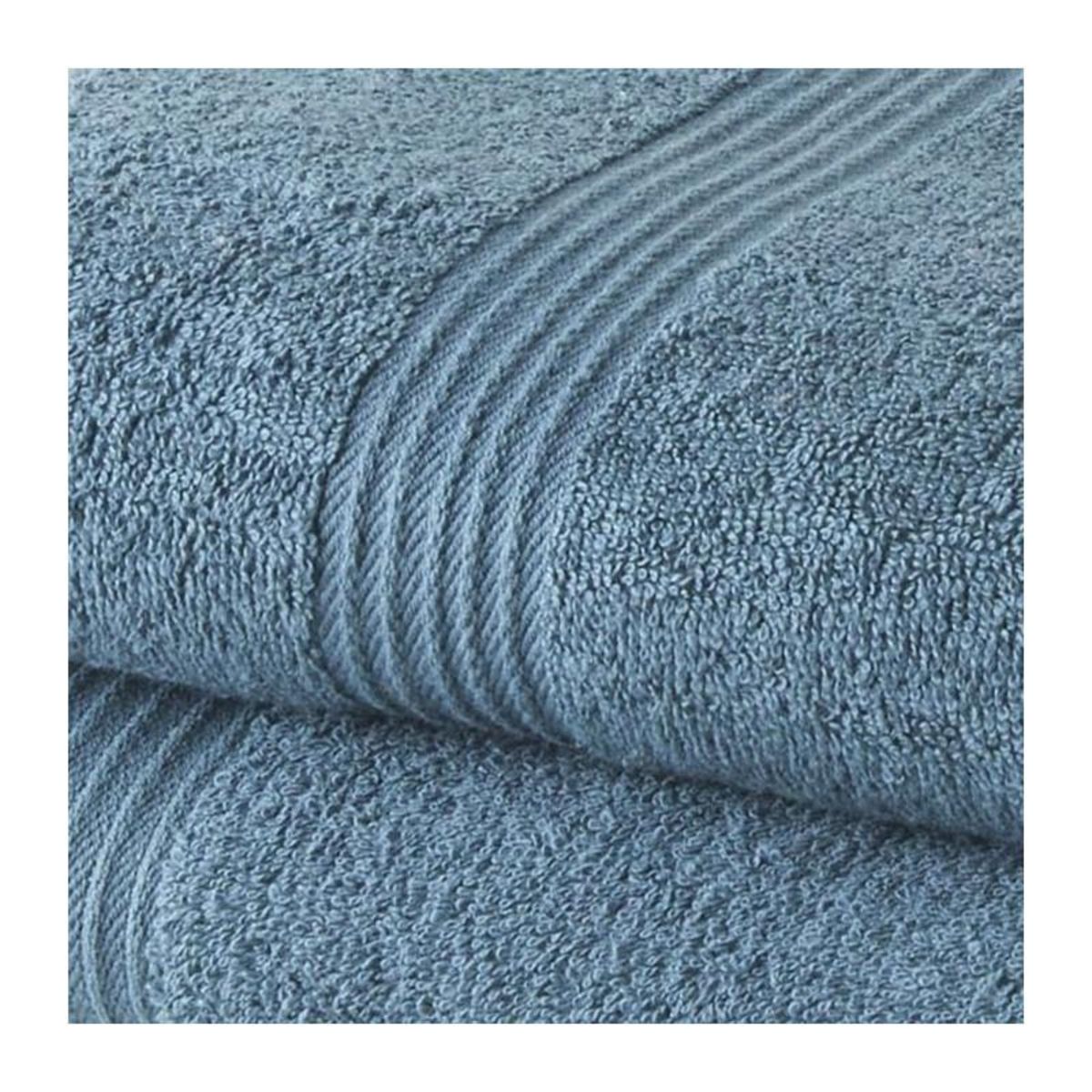 Today TODAY Lot de 1 Drap de Bain 100% coton 70x30 cm + 1 Serviette de Bain 50x100 cm - Paon