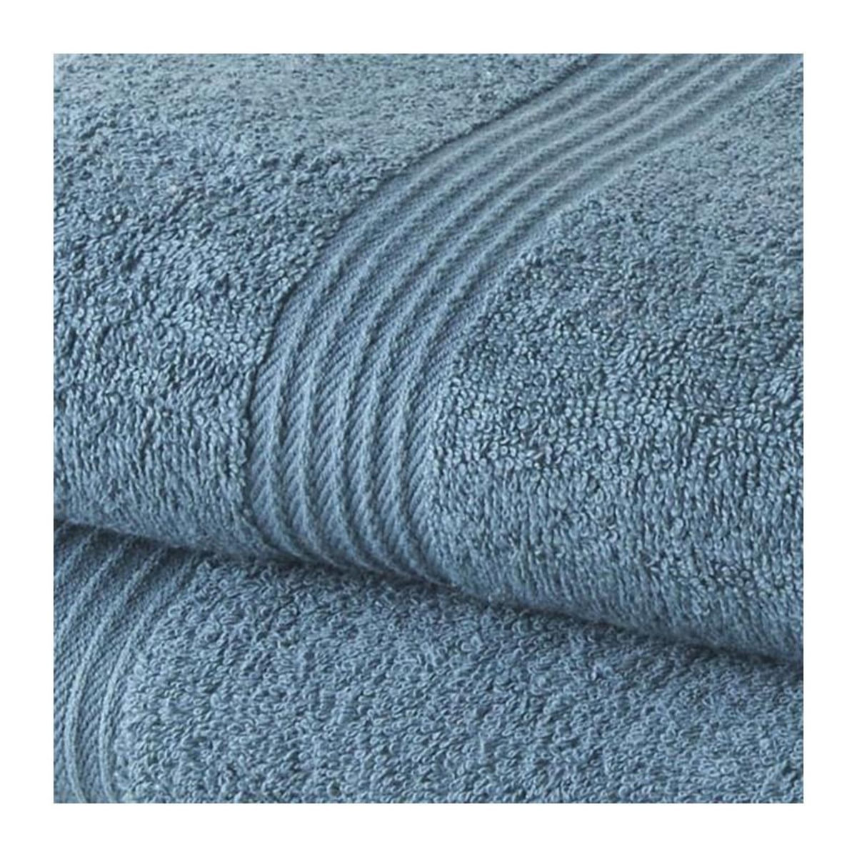 Today TODAY Lot de 1 Drap de Bain 100% coton 70x30 cm + 1 Serviette de Bain 50x100 cm - Paon