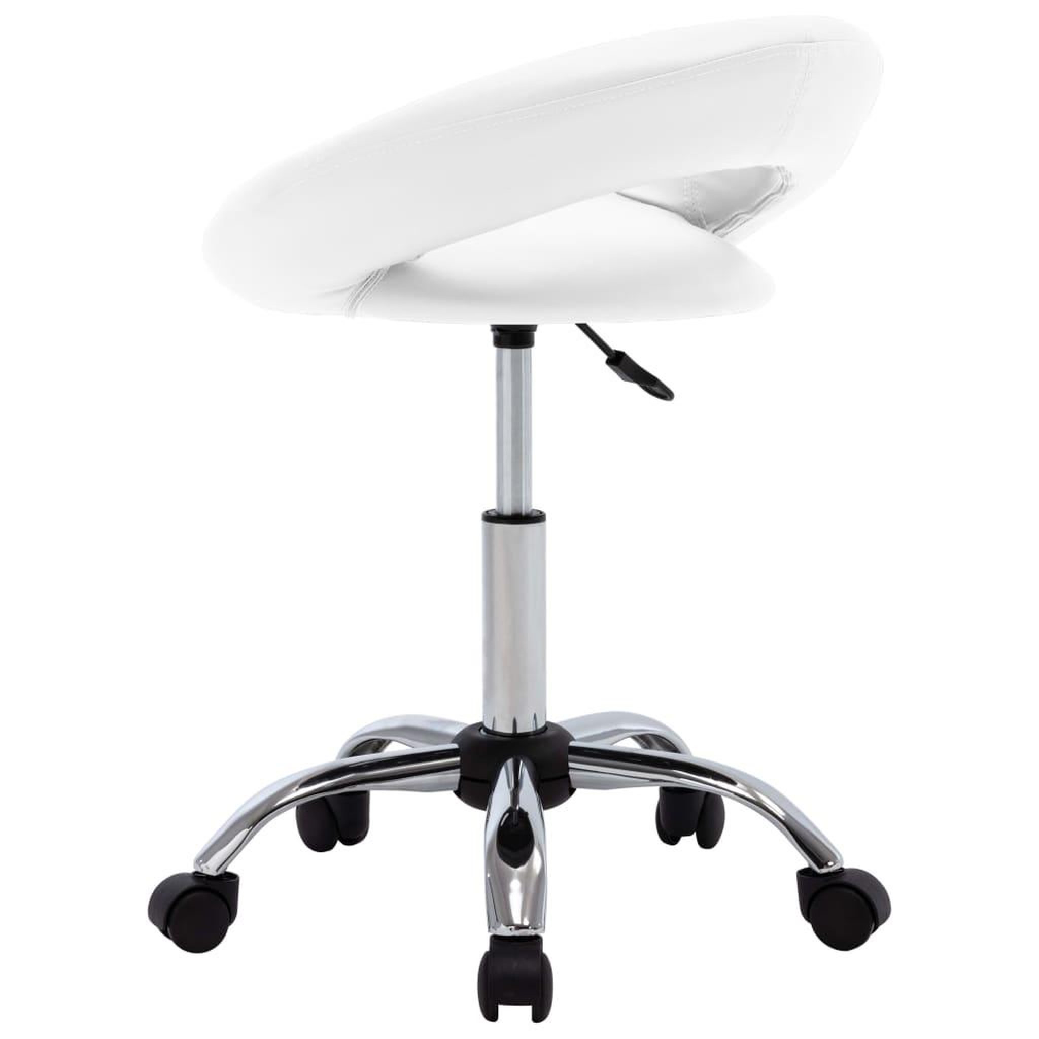 Voir la diapositive 4 : VIDAXL Chaise pivotante a manger Blanc Similicuir