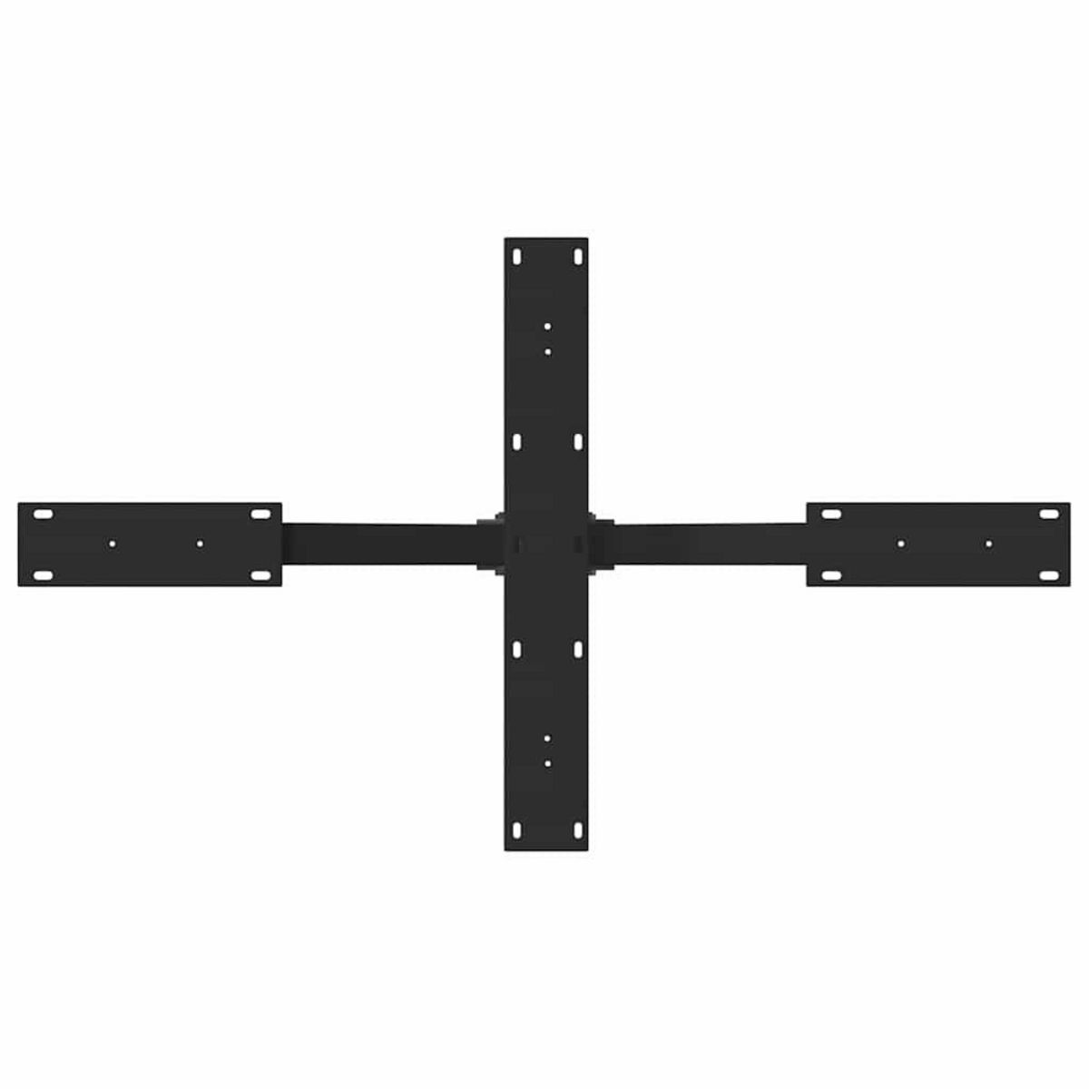 VIDAXL Pied de table basse forme d'araignee noir 98x58x(42-43) cm