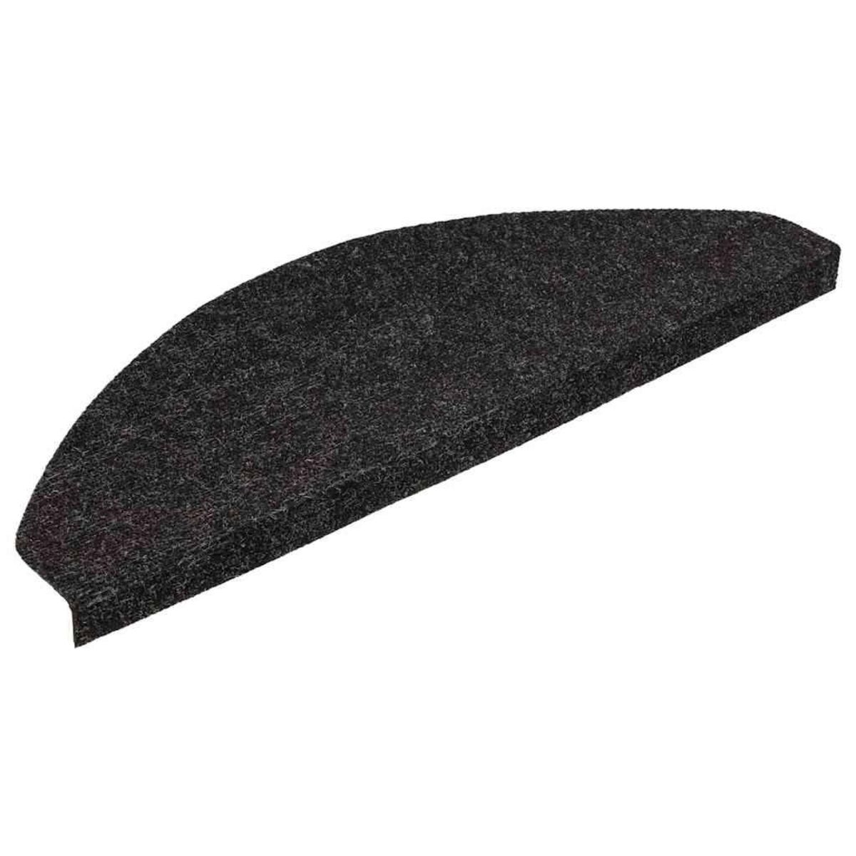VIDAXL Tapis d'escalier auto-adhesifs 30 pcs anthracite 65x22,5x3,5 cm