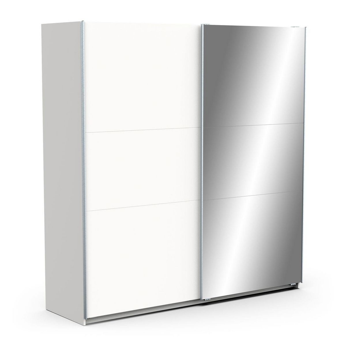 Armoire 2 portes coulissantes 1 miroir L200 cm THIBAULT