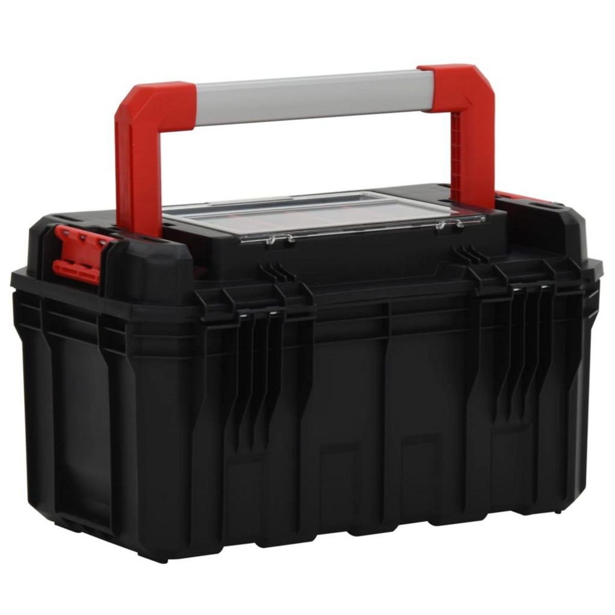 VIDAXL Boîte a outils Noir et rouge 45x28x26,5 cm