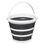 Voir la diapositive 1 : FIVE Seau Pliable 10L  Bucket  32cm Gris