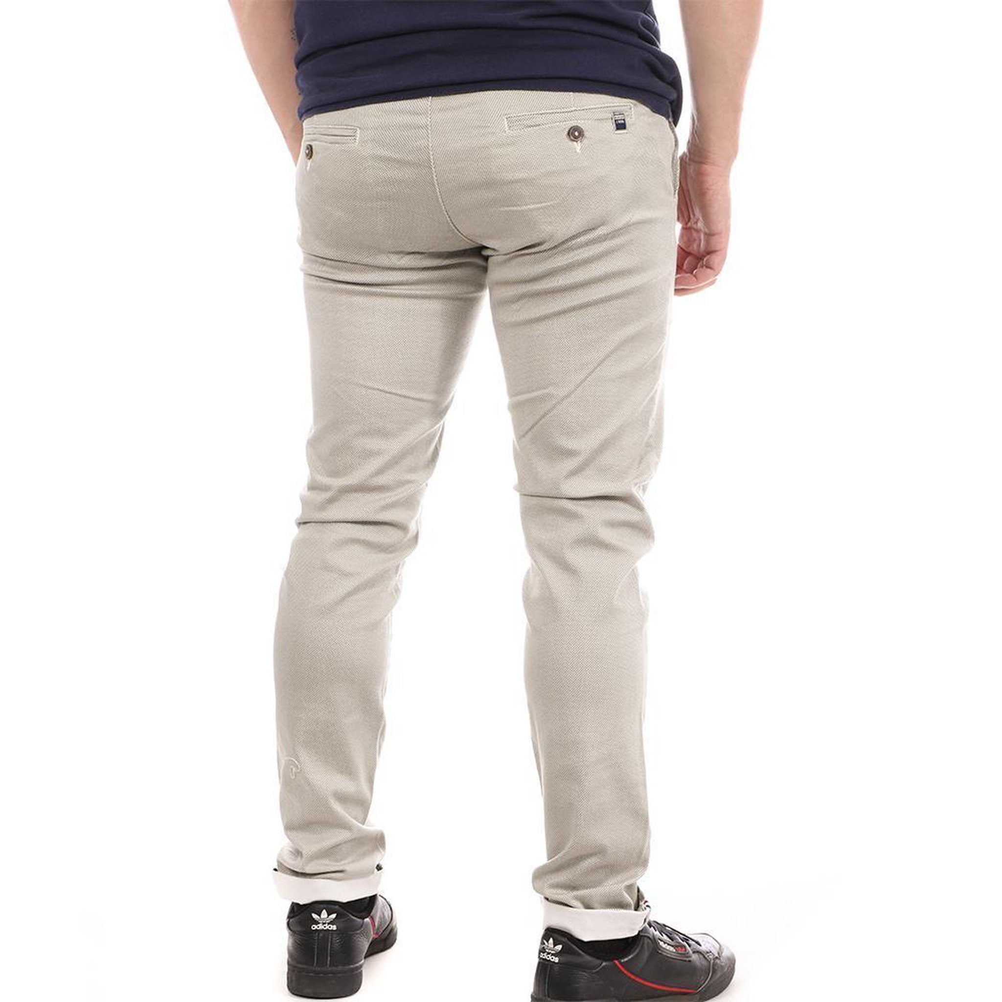 Voir la diapositive 2 : LA MAISON BLAGGIO Pantalon Chino Gris Clair Homme La Maison Blaggio Tyson
