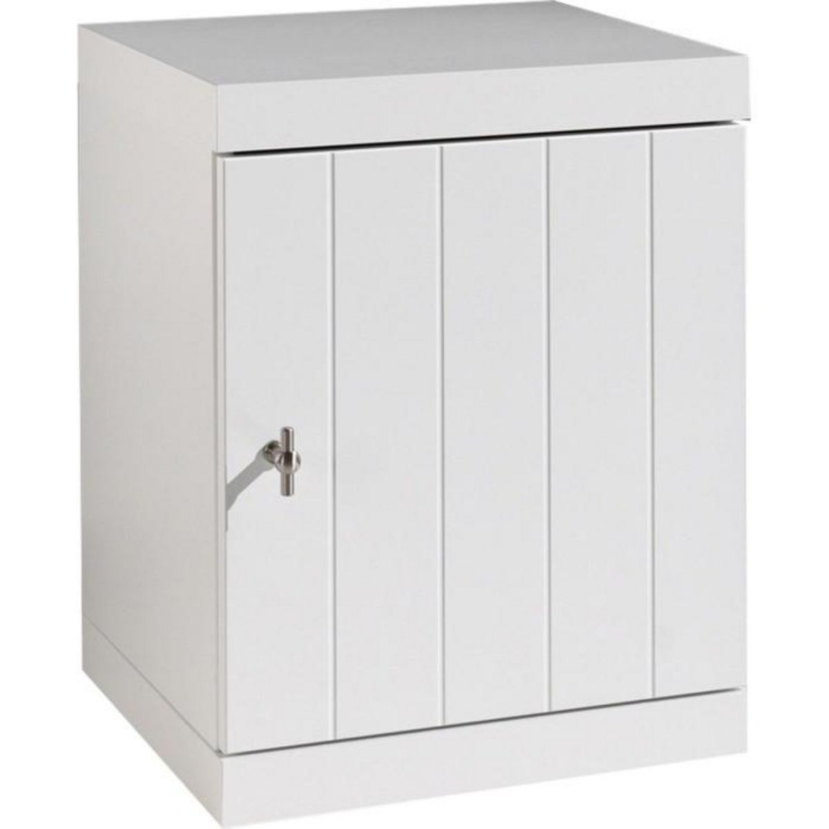 Paris Prix Pack - Lit Enfant, Sommier, Chevet & Armoire  Robin  90x200cm Blanc