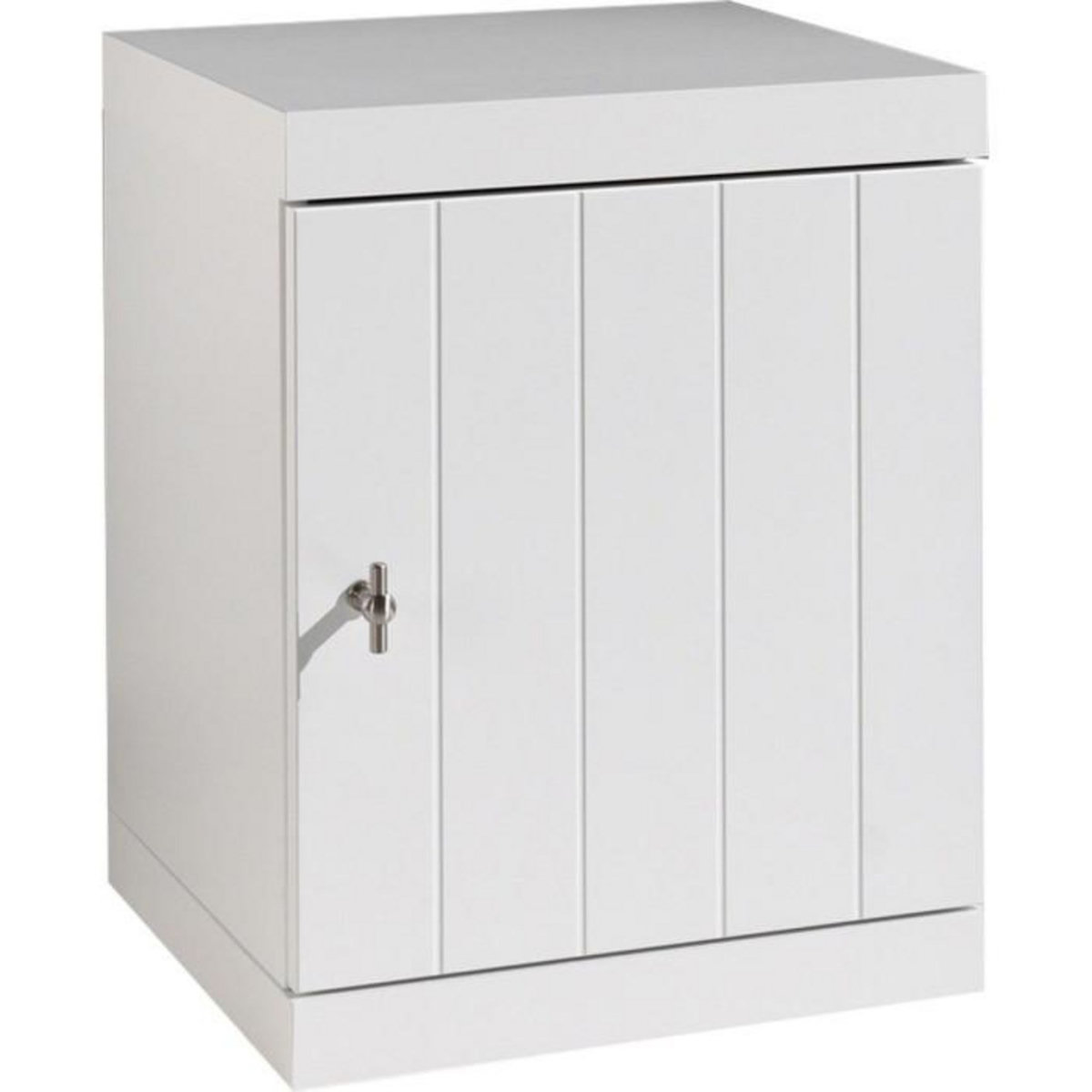 Paris Prix Pack - Lit Enfant, Sommier, Chevet & Armoire  Robin  90x200cm Blanc
